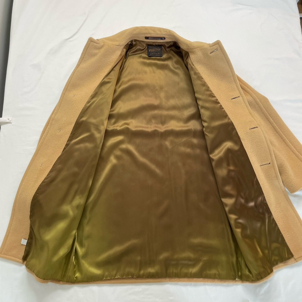 Vintage Pendleton Button Front Overcoat Wool Came… - image 8